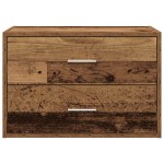 vidaXL Dulap cu 2 sertare Lemn vechi 60x31x40 cm Lemn prelucrat