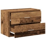 vidaXL Dulap cu 2 sertare Lemn vechi 60x31x40 cm Lemn prelucrat