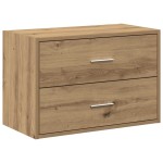 vidaXL Dulap cu 2 sertare Stejar artizanal 60x31x40 cm Lemn prelucrat vidaXL Dulap cu 2 sertare Stejar artizanal 60x31x40 cm Lemn prelucrat