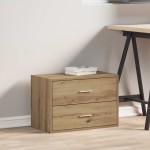 vidaXL Dulap cu 2 sertare Stejar artizanal 60x31x40 cm Lemn prelucrat vidaXL Dulap cu 2 sertare Stejar artizanal 60x31x40 cm Lemn prelucrat