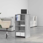 vidaXL Birou de recepție Gri Sonoma 55x50x103,5 cm Lemn prelucrat vidaXL Birou de recepție Gri Sonoma 55x50x103,5 cm Lemn prelucrat