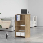 vidaXL Birou de recepție Stejar Artisan 55x50x103,5 cm Lemn prelucrat