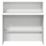 vidaXL Birou de recepție, alb, 100x50x103,5 cm, lemn stratificat