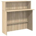 vidaXL Birou de recepție Stejar Sonoma 100x50x103,5 cm Lemn prelucrat vidaXL Birou de recepție Stejar Sonoma 100x50x103,5 cm Lemn prelucrat