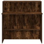 vidaXL Birou de recepție stejar afumat 100x50x103,5 cm lemn prelucrat