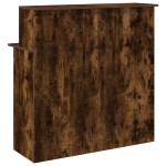 vidaXL Birou de recepție stejar afumat 100x50x103,5 cm lemn prelucrat