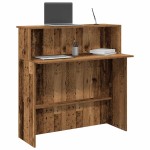 vidaXL Birou de recepție Lemn vechi 100x50x103,5 cm Lemn prelucrat vidaXL Birou de recepție Lemn vechi 100x50x103,5 cm Lemn prelucrat