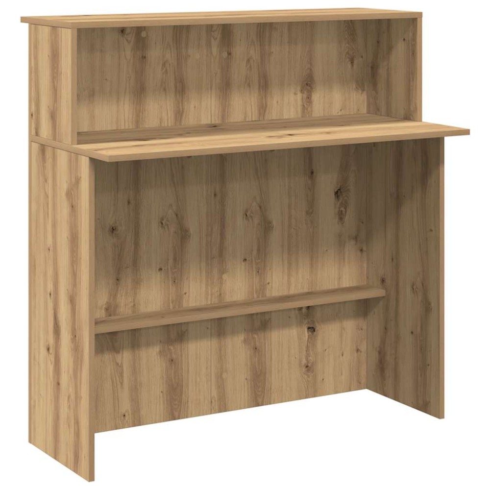 vidaXL Birou de recepție Stejar Artisan 100x50x103,5 cm Lemn prelucrat