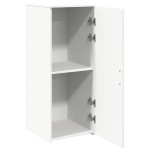 vidaXL Dulap de depozitare alb 40x45x103,5 cm din lemn prelucrat