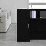 vidaXL Dulap de depozitare, negru, 40x45x103,5 cm, lemn prelucrat