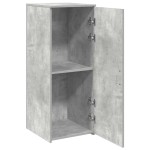 vidaXL Dulap de depozitare, gri beton, 40x45x103,5 cm lemn prelucrat