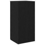 vidaXL Dulap de depozitare negru 50x45x103,5 cm, lemn stratificat