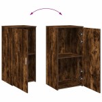 vidaXL Dulap depozitare stejar fumuriu 50x45x103,5 cm lemn prelucrat