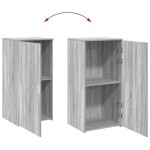 vidaXL Dulap de depozitare sonoma gri 50x45x103,5 cm lemn prelucrat vidaXL Dulap de depozitare sonoma gri 50x45x103,5 cm lemn prelucrat