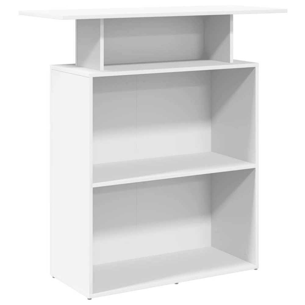 vidaXL Birou de recepție alb 100x40x104 cm din lemn prelucrat