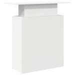 vidaXL Birou de recepție alb 100x40x104 cm din lemn prelucrat