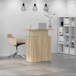 vidaXL Birou de recepție Stejar Sonoma 100x40x104 cm Lemn prelucrat