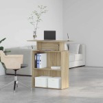vidaXL Birou de recepție Stejar Sonoma 100x40x104 cm Lemn prelucrat