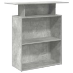 vidaXL Birou de recepție Gri beton 100x40x104 cm Lemn prelucrat