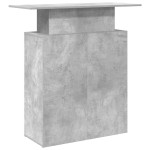 vidaXL Birou de recepție Gri beton 100x40x104 cm Lemn prelucrat