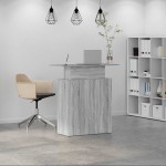 vidaXL Birou de recepție Gri Sonoma 100x40x104 cm Lemn prelucrat