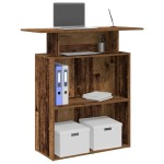 vidaXL Birou de recepție Lemn vechi 100x40x104 cm Lemn prelucrat vidaXL Birou de recepție Lemn vechi 100x40x104 cm Lemn prelucrat