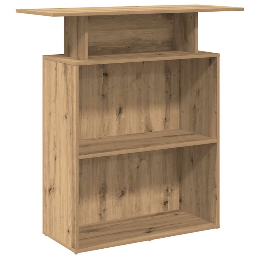 vidaXL Birou de recepție Stejar Artisan 100x40x104 cm Lemn prelucrat