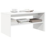vidaXL Comodă TV, alb, 80x40x40 cm, PAL vidaXL Comodă TV, alb, 80x40x40 cm, PAL