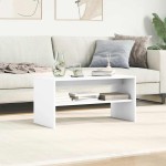 vidaXL Comodă TV, alb, 80x40x40 cm, PAL vidaXL Comodă TV, alb, 80x40x40 cm, PAL