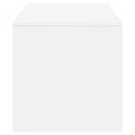 vidaXL Comodă TV, alb, 80x40x40 cm, PAL vidaXL Comodă TV, alb, 80x40x40 cm, PAL