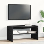 vidaXL Dulap TV Stejar Negru 80x40x40 cm Lemn prelucrat