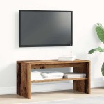 vidaXL Comodă TV, Lemn vechi, 80x40x40 cm, PAL vidaXL Comodă TV, Lemn vechi, 80x40x40 cm, PAL
