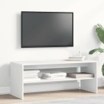 vidaXL Comodă TV, alb, 100 x 40 x 40 cm, PAL vidaXL Comodă TV, alb, 100 x 40 x 40 cm, PAL