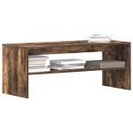 vidaXL Comodă TV, stejar fumuriu, 100x40x40 cm, lemn compozit vidaXL Comodă TV, stejar fumuriu, 100x40x40 cm, lemn compozit
