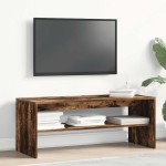 vidaXL Comodă TV, stejar fumuriu, 100x40x40 cm, lemn compozit vidaXL Comodă TV, stejar fumuriu, 100x40x40 cm, lemn compozit