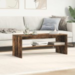 vidaXL Comodă TV, stejar fumuriu, 100x40x40 cm, lemn compozit vidaXL Comodă TV, stejar fumuriu, 100x40x40 cm, lemn compozit