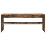 vidaXL Comodă TV, stejar fumuriu, 100x40x40 cm, lemn compozit vidaXL Comodă TV, stejar fumuriu, 100x40x40 cm, lemn compozit