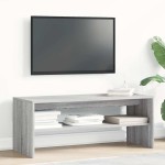 vidaXL Comodă TV, gri sonoma, 100x40x40 cm, lemn compozit vidaXL Comodă TV, gri sonoma, 100x40x40 cm, lemn compozit