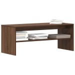 vidaXL Comodă TV, stejar maro, 100x40x40 cm, lemn compozit