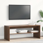 vidaXL Comodă TV, stejar maro, 100x40x40 cm, lemn compozit