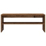 vidaXL Comodă TV, Lemn vechi, 100x40x40 cm, PAL vidaXL Comodă TV, Lemn vechi, 100x40x40 cm, PAL