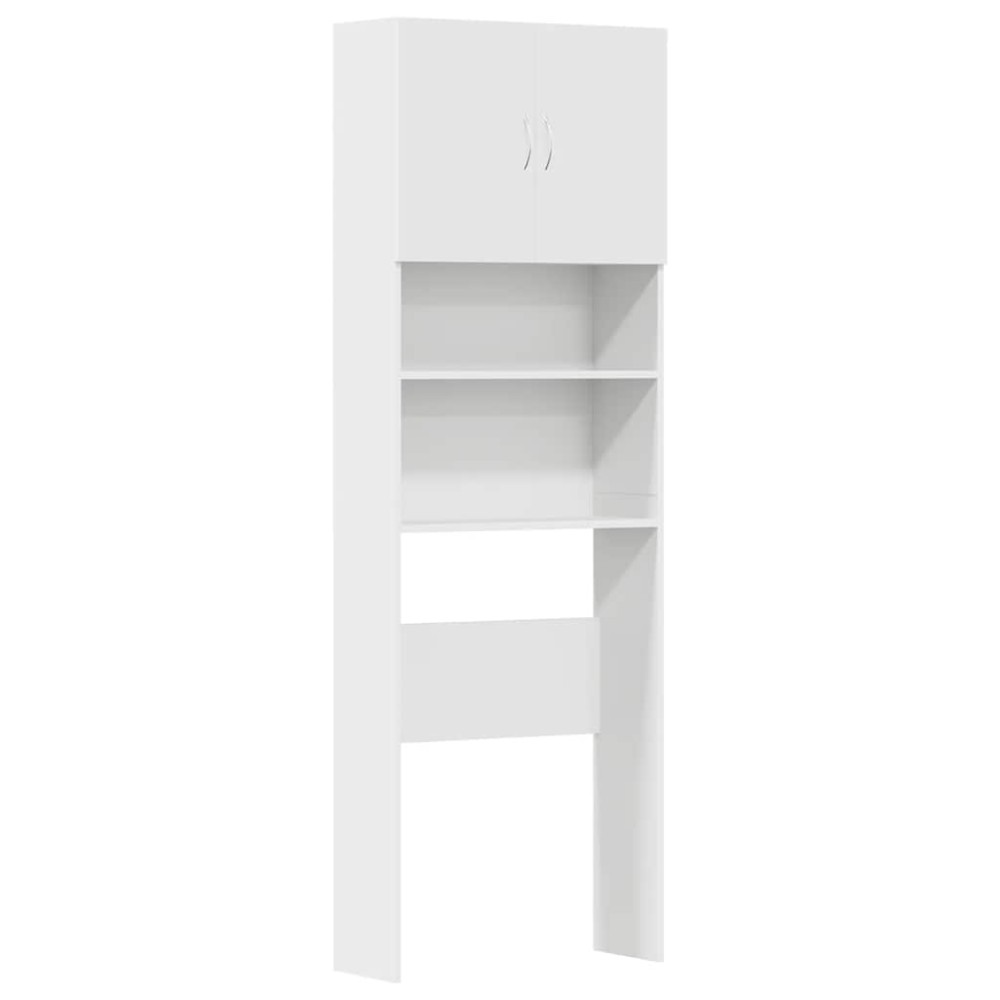 vidaXL Dulap pentru mașină de spălat alb 64x24x190 cm lemn prelucrat