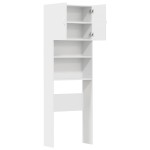 vidaXL Dulap pentru mașină de spălat alb 64x24x190 cm lemn prelucrat vidaXL Dulap pentru mașină de spălat alb 64x24x190 cm lemn prelucrat