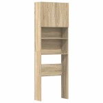 vidaXL Dulap mașină de spălat stejar sonoma 64x24x190cm lemn prelucrat vidaXL Dulap mașină de spălat stejar sonoma 64x24x190cm lemn prelucrat
