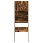 vidaXL Dulap mașină de spălat stejar afumat 64x24x190cm Lemn prelucrat vidaXL Dulap mașină de spălat stejar afumat 64x24x190cm Lemn prelucrat