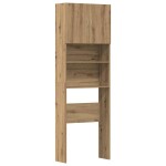 vidaXL Dulap mașină de spălat din lemn stejar artizanal 64x24x190 cm vidaXL Dulap mașină de spălat din lemn stejar artizanal 64x24x190 cm