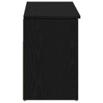 vidaXL Bancă de pantofi Stejar negru 102x30,5x45 cm Lemn prelucrat vidaXL Bancă de pantofi Stejar negru 102x30,5x45 cm Lemn prelucrat