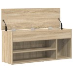 vidaXL Bancă de pantofi Stejar Sonoma 102x30,5x45 cm Lemn prelucrat vidaXL Bancă de pantofi Stejar Sonoma 102x30,5x45 cm Lemn prelucrat