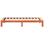 vidaXL Cadru de pat fără saltea maro ceruit 80x200 cm lemn masiv pin