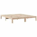 vidaXL Cadru de pat fără saltea, 160x200 cm, lemn masiv pin vidaXL Cadru de pat fără saltea, 160x200 cm, lemn masiv pin